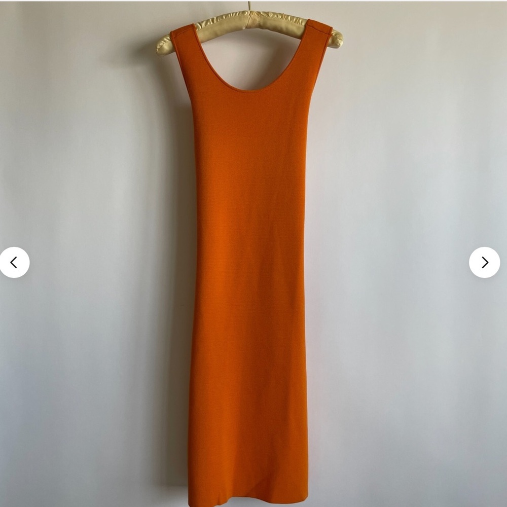 New tags Revolve House of Harlow Orange Knit ScoopNeck Sleeveless Tank Dress